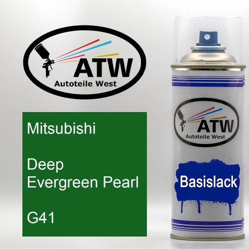 Mitsubishi, Deep Evergreen Pearl, G41: 400ml Sprühdose, von ATW Autoteile West.